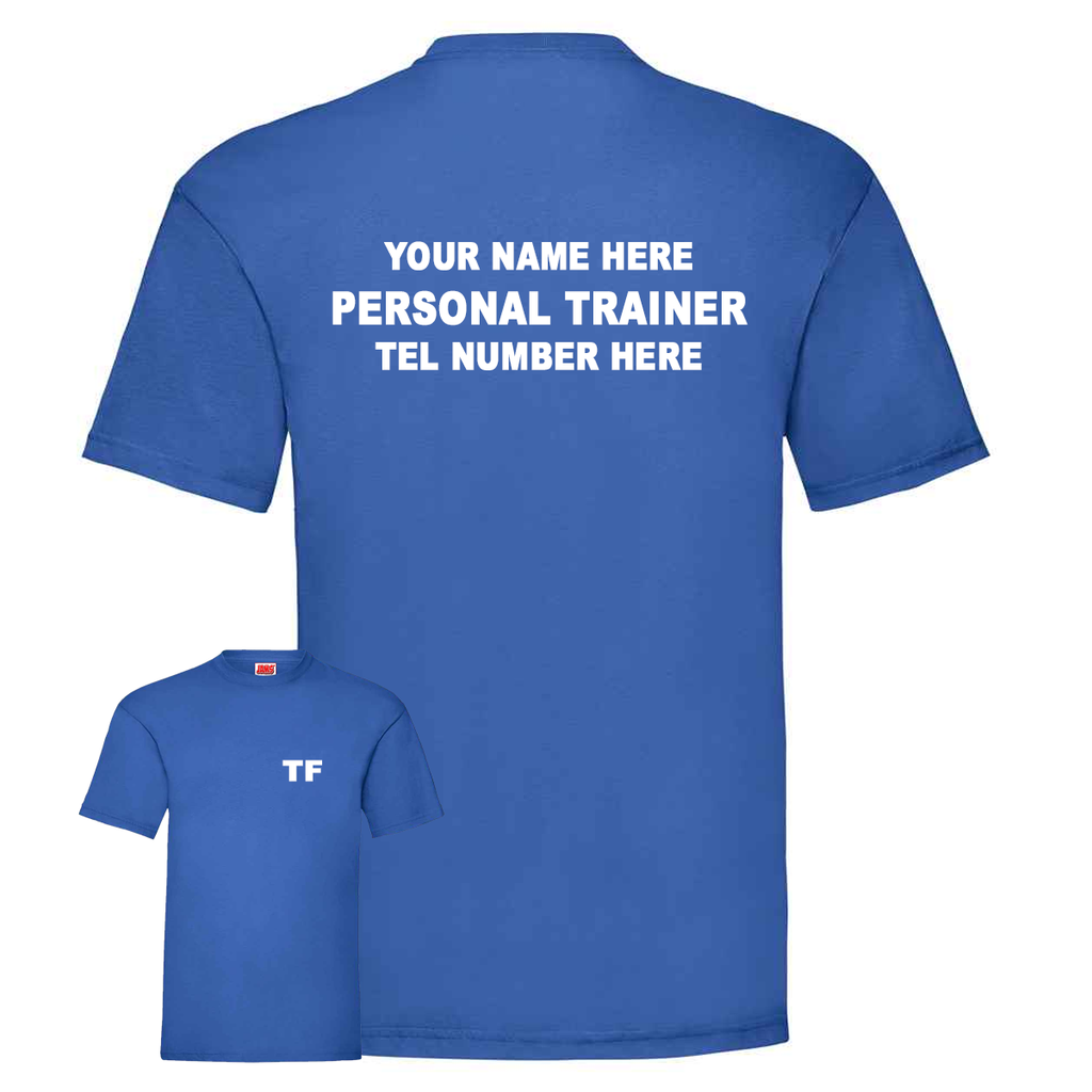 Personal Trainer With Initials, Name & Number - Mens Fit