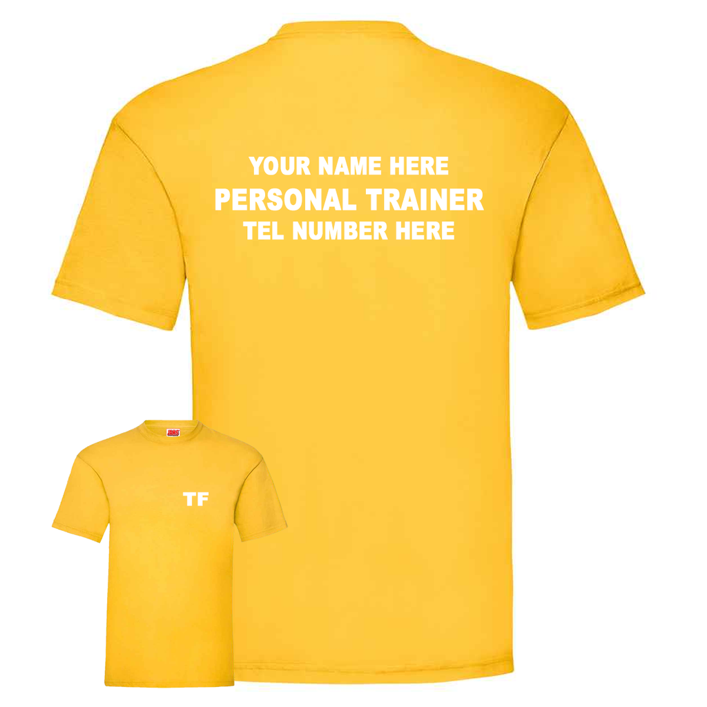 Personal Trainer With Initials, Name & Number - Mens Fit