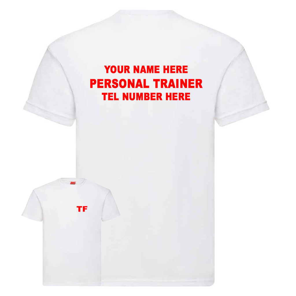 Personal Trainer With Initials, Name & Number - Mens Fit