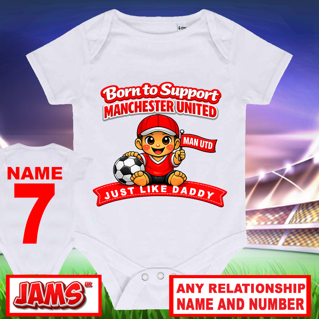 Manchester United Baby Grow - 2 Pack