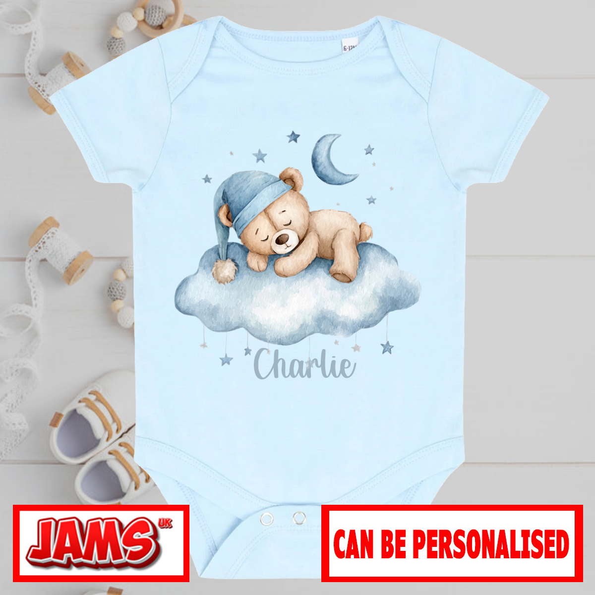 Blue Cloud Baby Grow