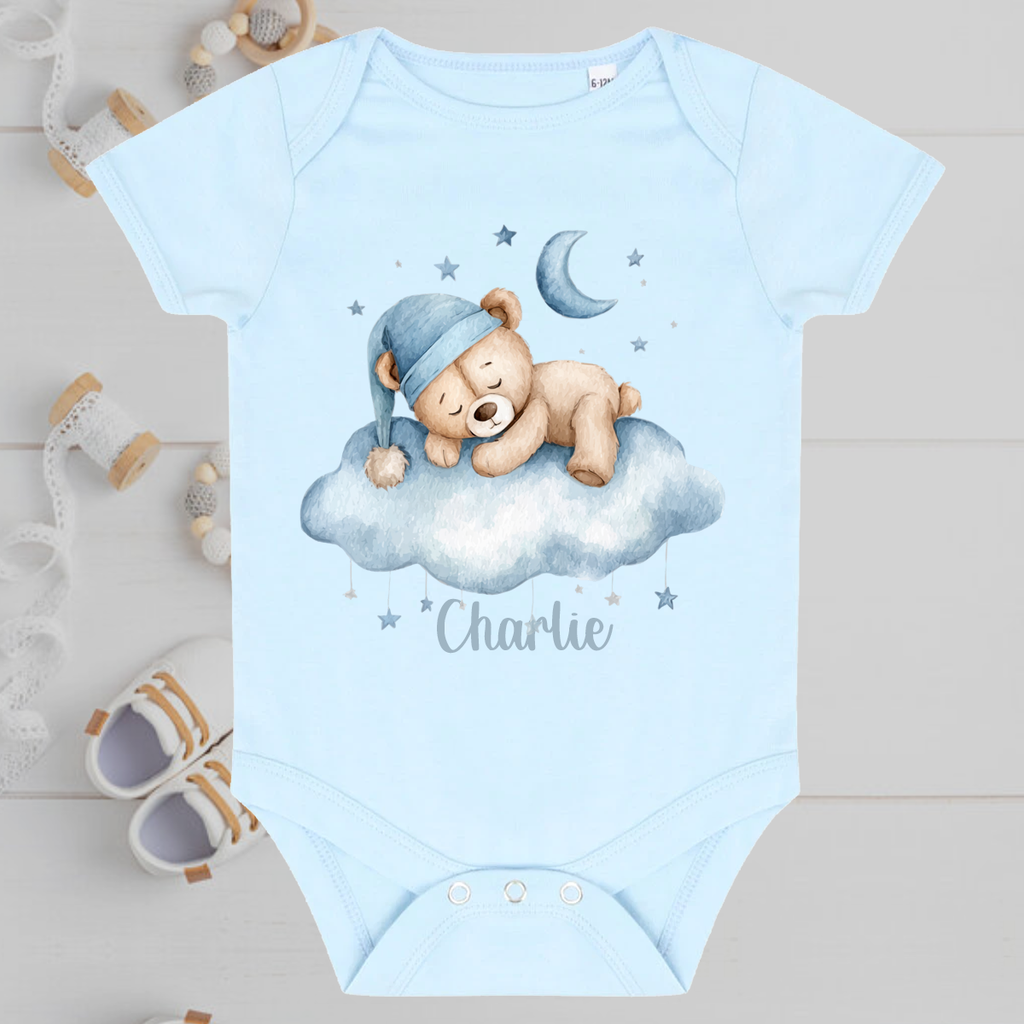 Blue Cloud Baby Grow