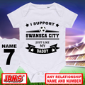 Swansea City Baby Grow