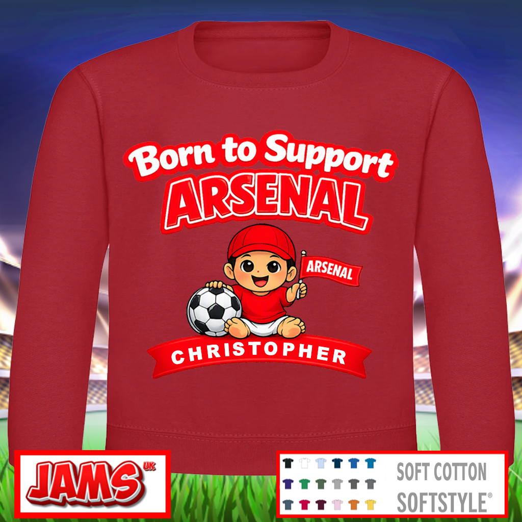 Arsenal - Born To Support Sweatshirt