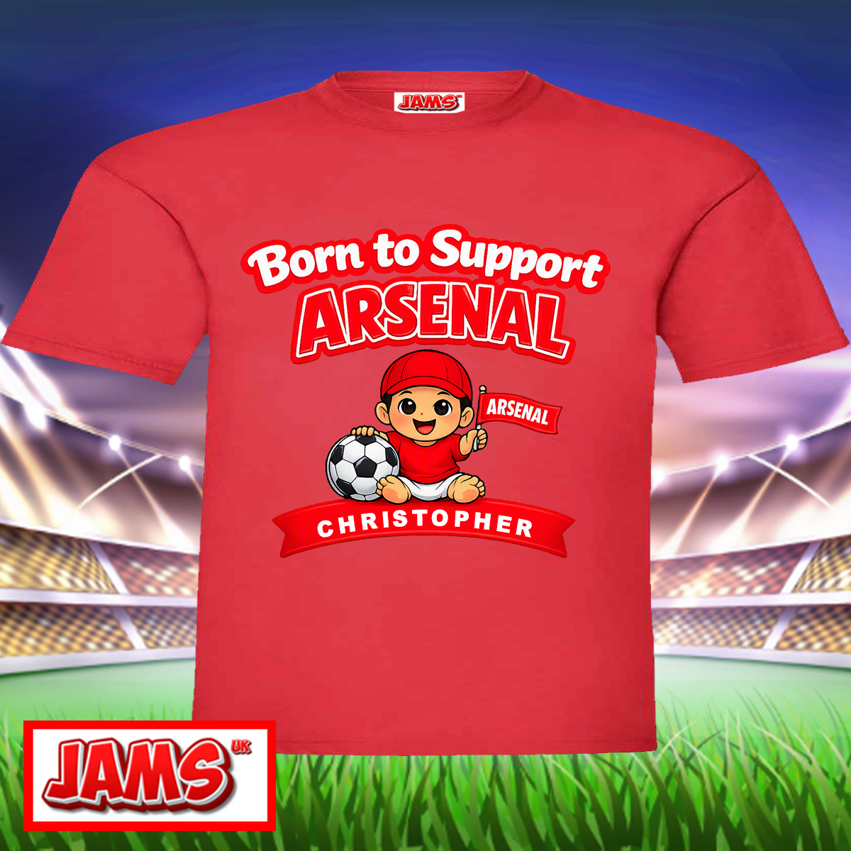 Arsenal - Born To Support T Shirt