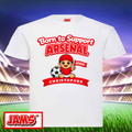 Arsenal - Born To Support T Shirt