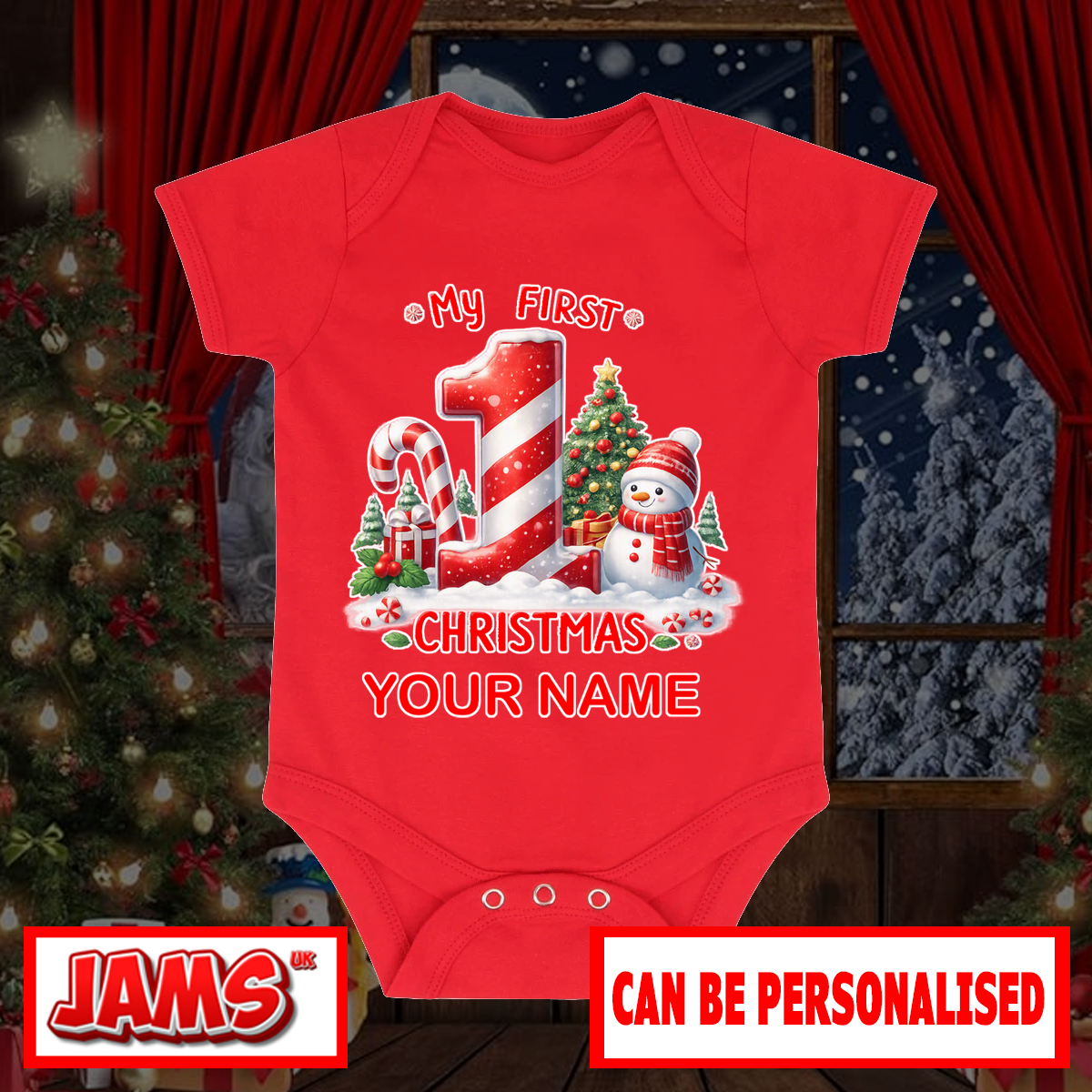 Little One’s First Christmas Baby Grow
