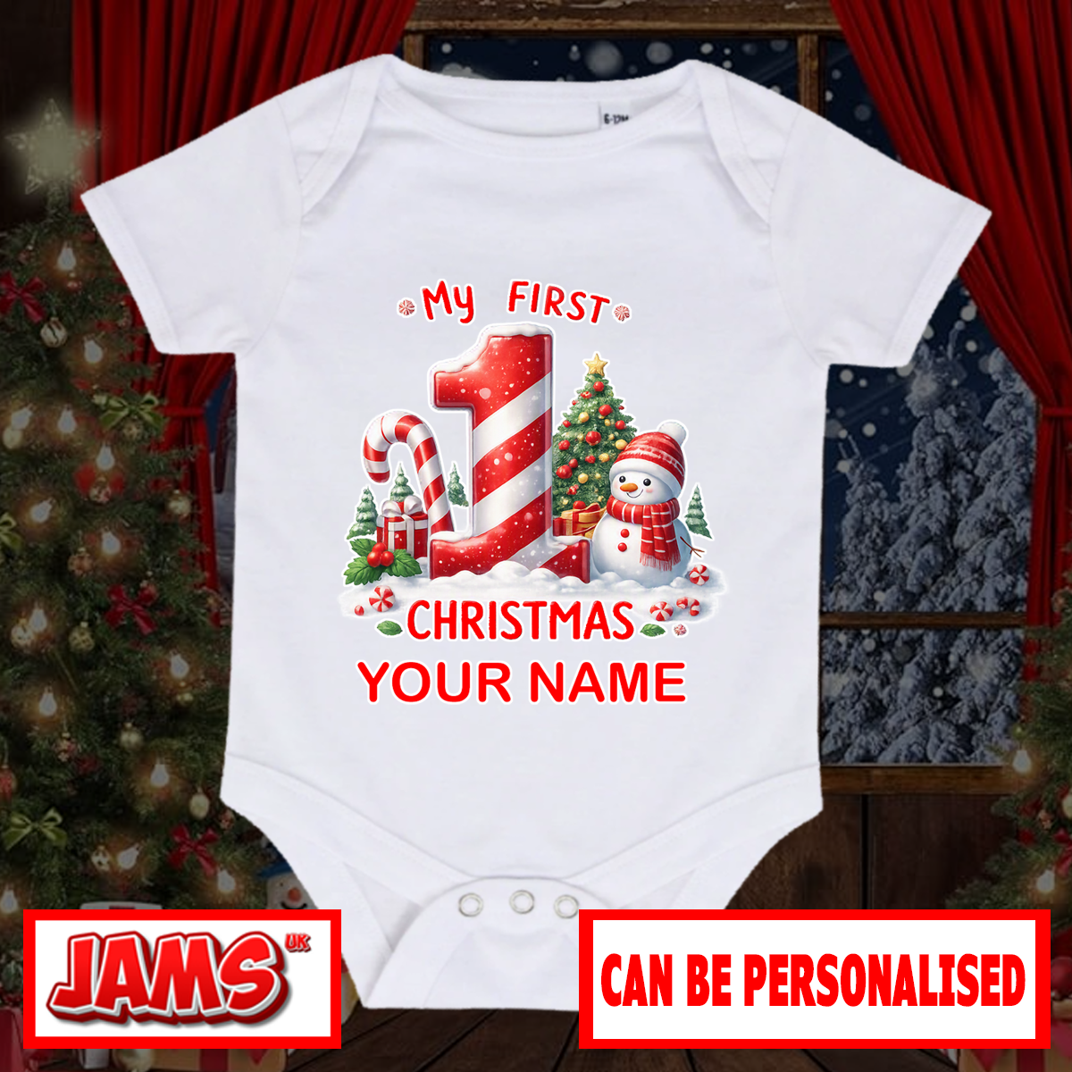 Little One’s First Christmas Baby Grow