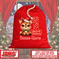 Little Reindeer’s First Christmas Bag – Rope Drawstring