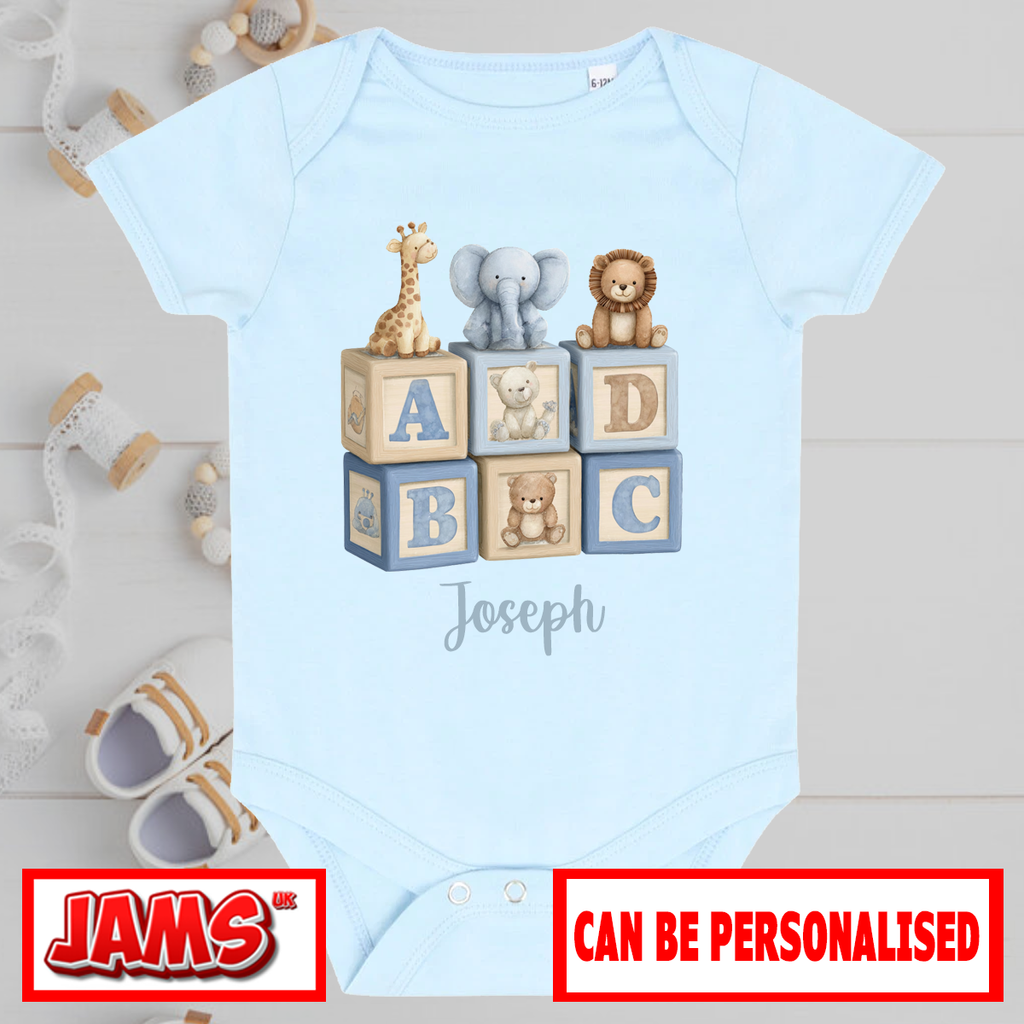 Blocks Baby Grow