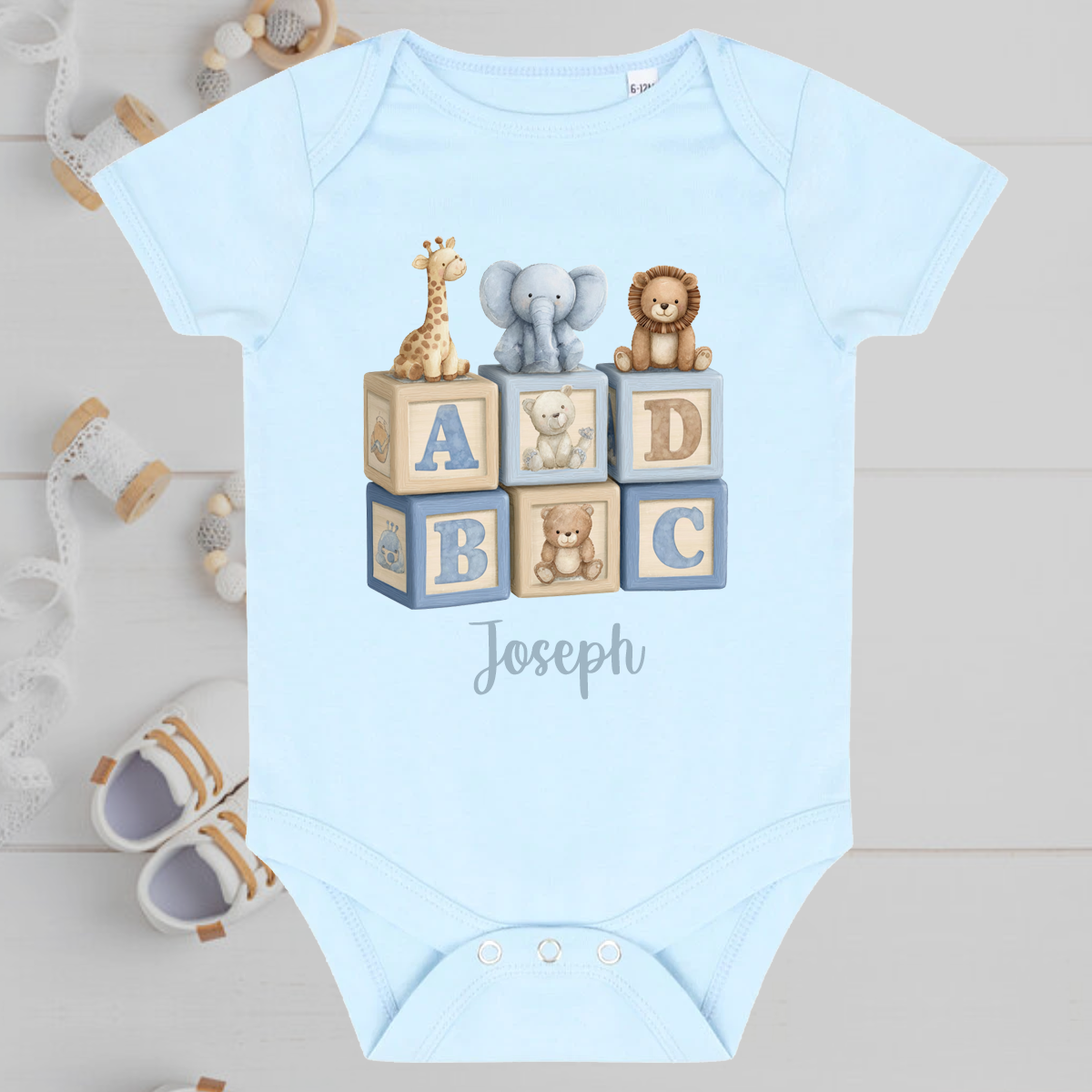 Blocks Baby Grow