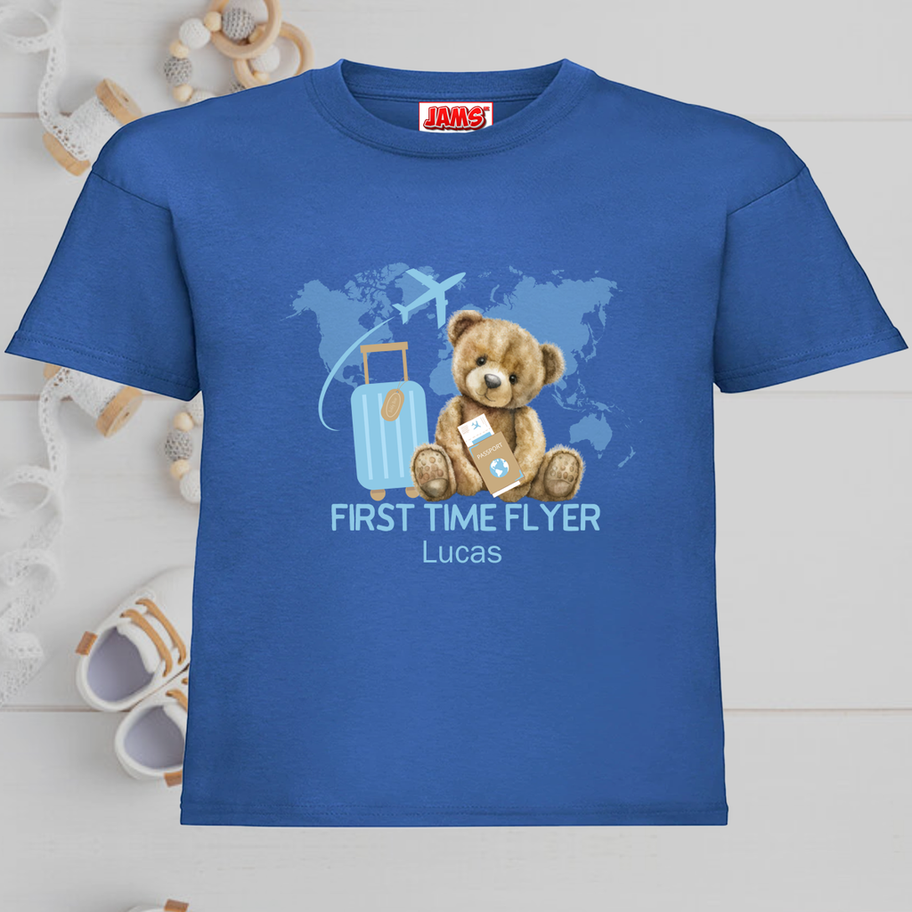 First Time Flyer World T Shirt Boy's